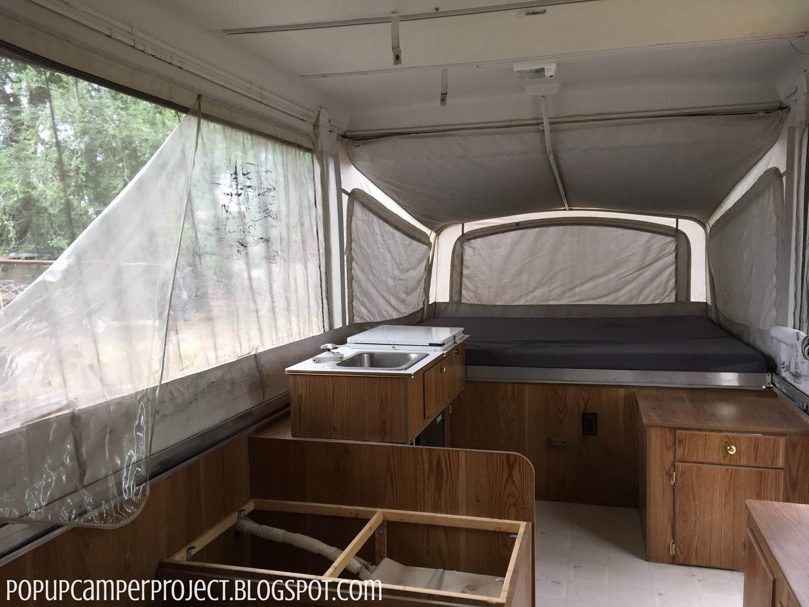 Pop Up Camper Project Updating the Curtains