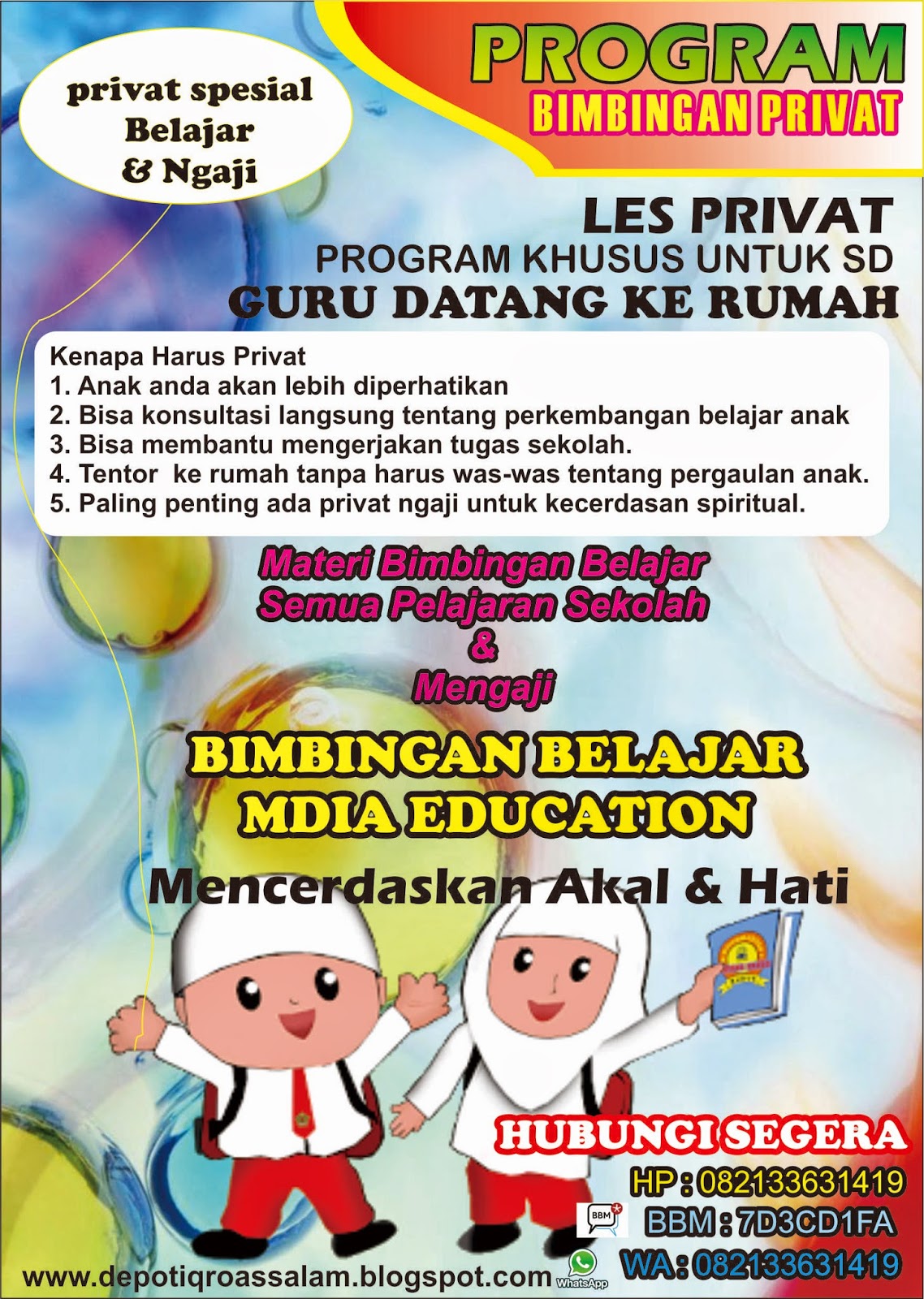 Contoh Brosur Les Privat Ngaji – Gambaran