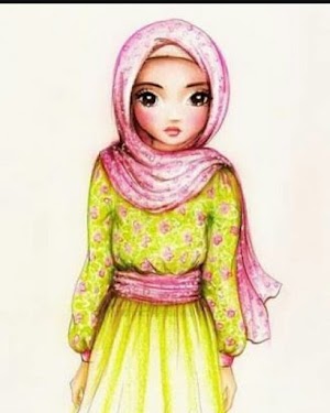Cute Animated Hijab Wallpapers