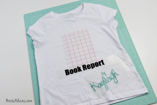 Creative Book Report tShirt by @jbckadams #bookreport #silhouettecameo #heattransfervinyl 