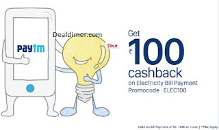 Paytm is offering - Rs.100 cashback on Rs.399 & above for first time shoppers