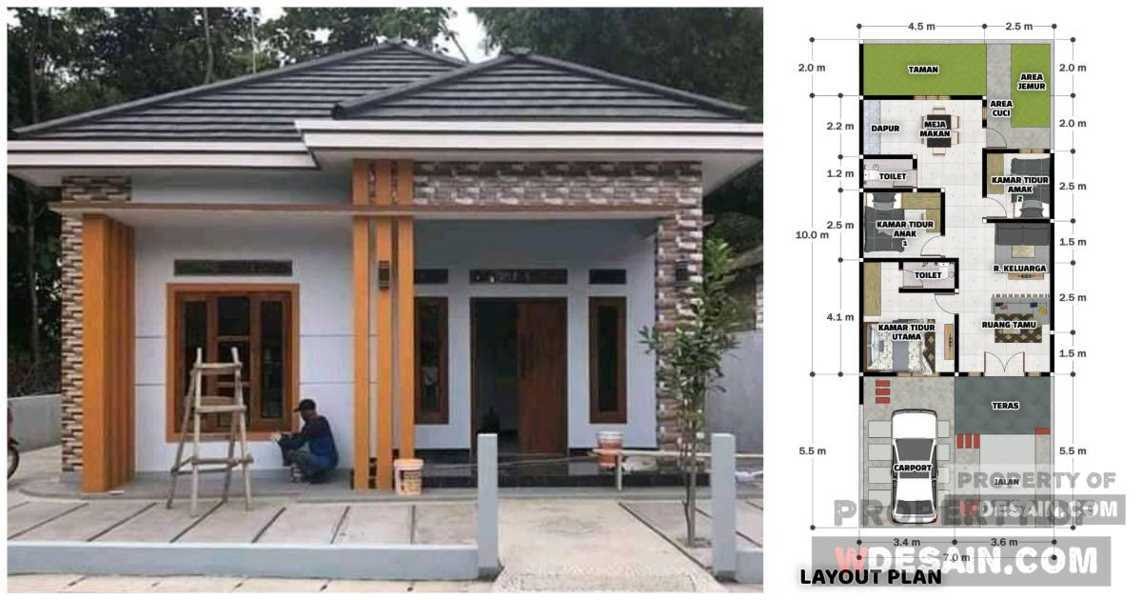 desain rumah minimalis ukuran 7x10 meter
