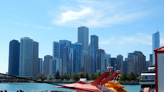 View of downtown from the Navy Pier in Chicago, Illinois