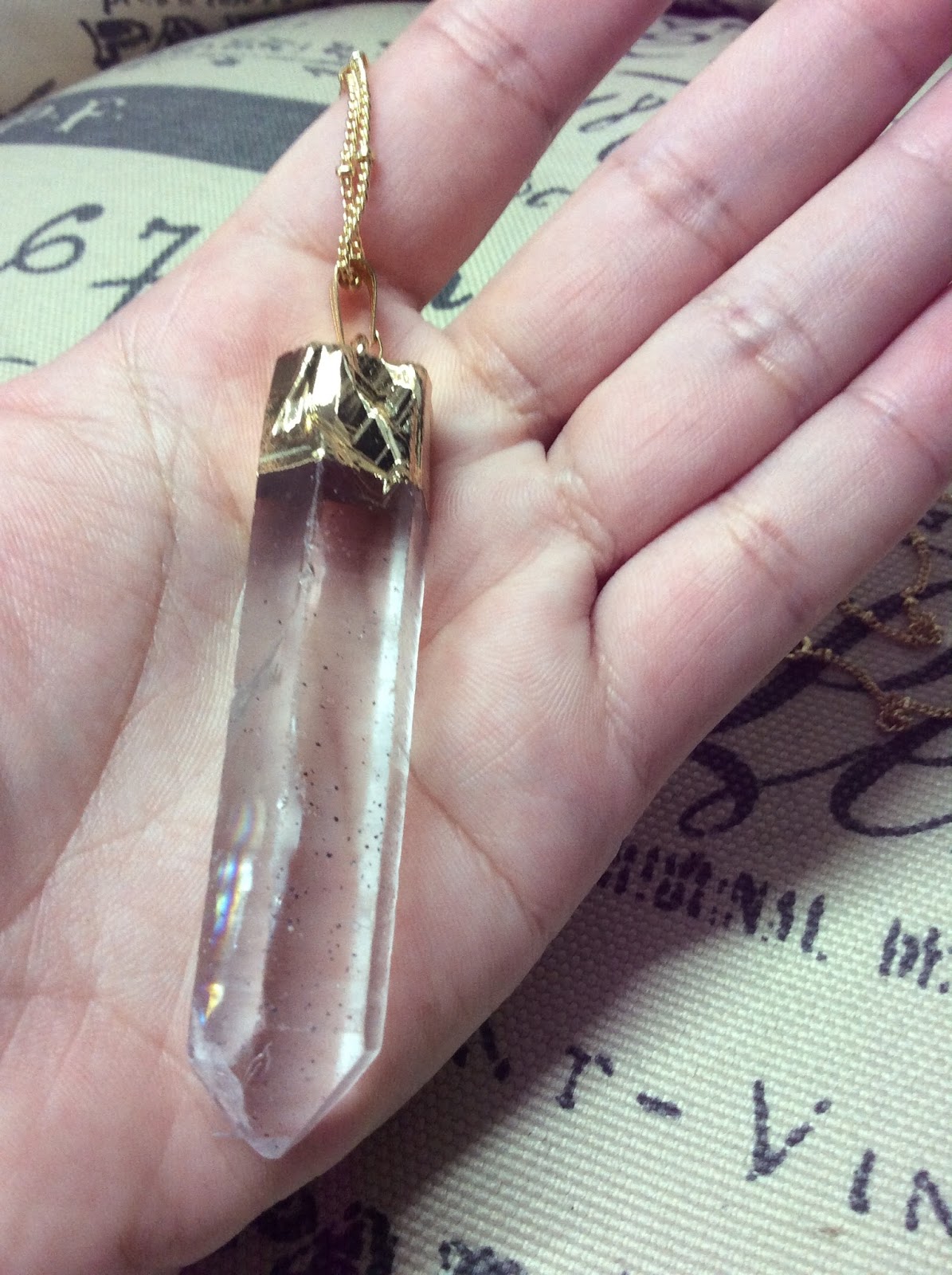 Nesca's Nook My new Quartz Crystal Necklace from Amazon