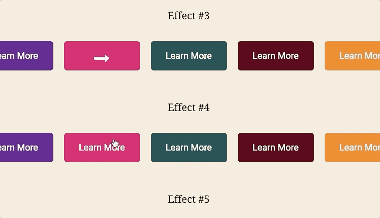 CSS3 Button Hover Effects with FontAwesome