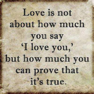 you have to prove your love