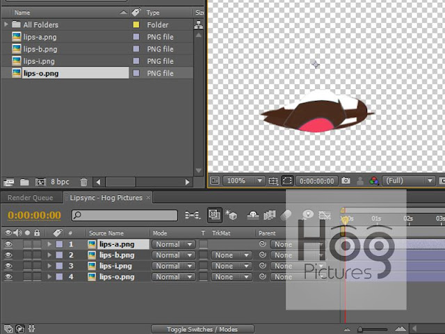 11 Langkah Cara Membuat Animasi Gerak Bibir di After Effects untuk Dubbing - Hog Pictures Tutorial