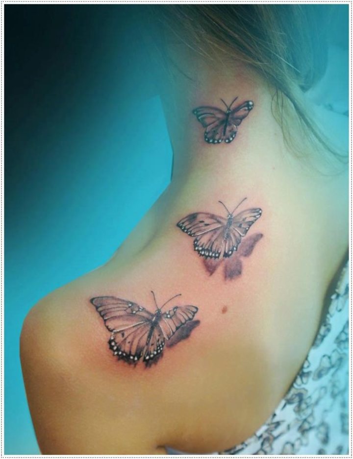 40 hermosos tatuajes de mariposas y su significado Tatuajes  - Tatuajes De Mariposas Para Mujeres