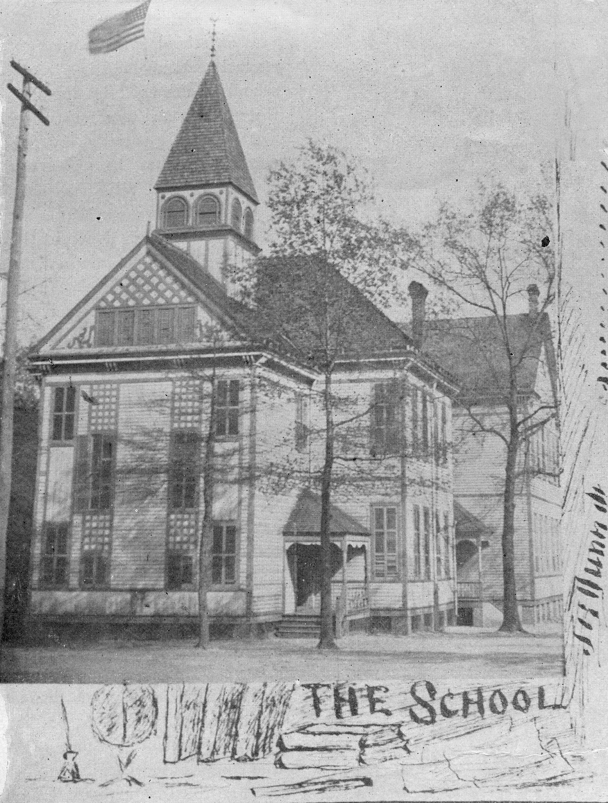 IMAGES OF OUR PAST DUBLIN HIGH SCHOOL "THE ACADEMY" ACADEMY AVENUE DUBLIN, CA. 1889