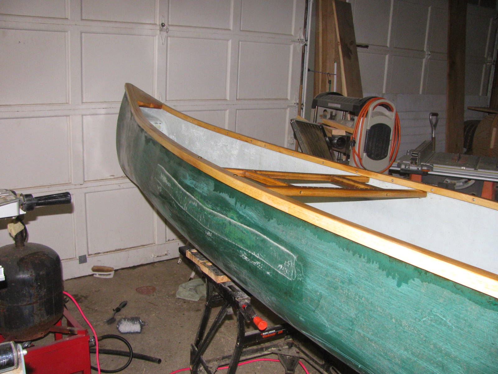 Ravenwood Blog: Another rotted fiberglass canoe