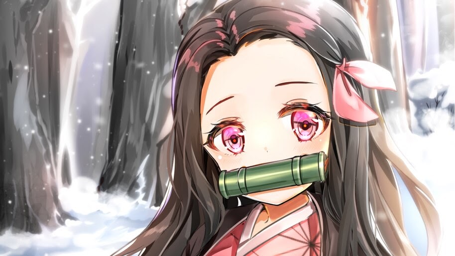 Nezuko, Cute, Kimetsu no Yaiba, 4K, #7.211 Wallpaper