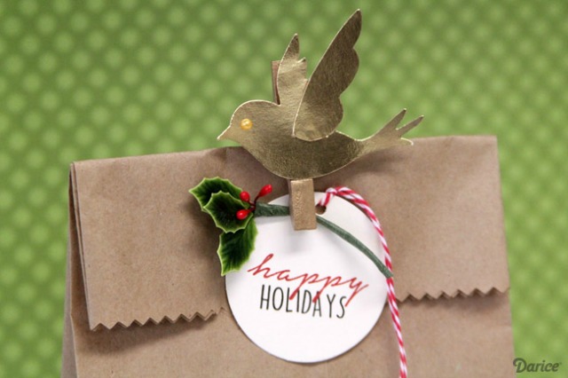 7 ideas de packaging navideño: bird topper | http://bizcochosysancochos.blogspot.com/