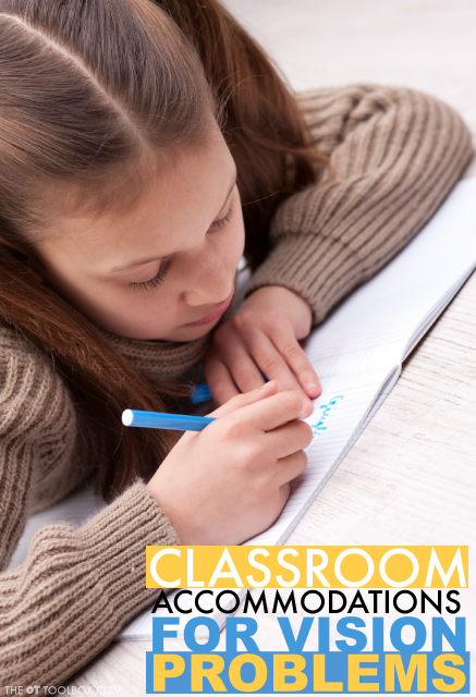 Use these visual impariment accommodations to help kids with vision problems flourish in the classroom.
