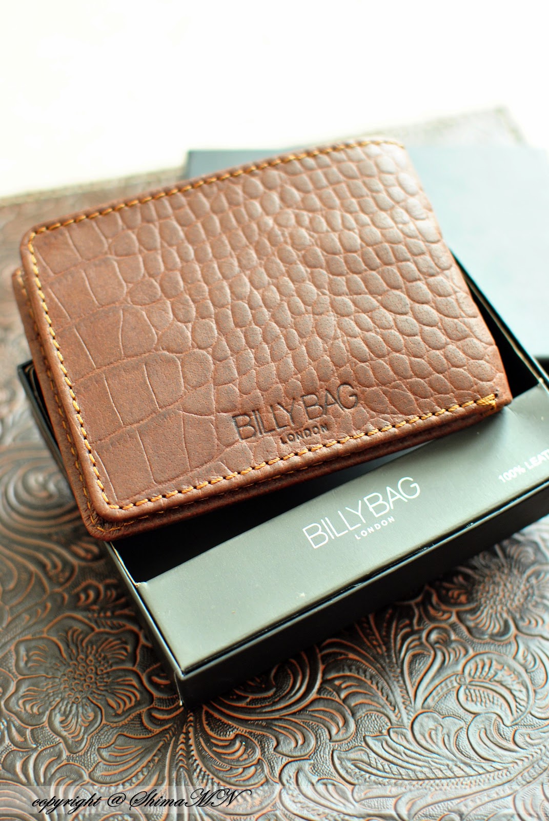 MaMa shop PaPa drop MEN LEATHER WALLET *BILLY BAG LONDON*