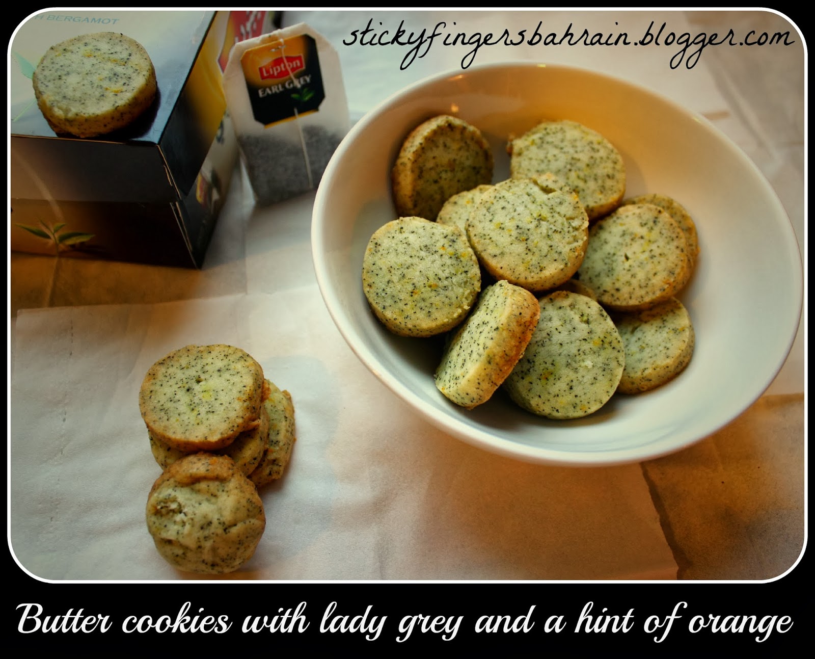 Sticky Fingers Amazing butter cookies with Earl Grey!