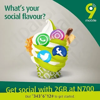 9mobile's SocialPak Offer: Get 2GB for N700