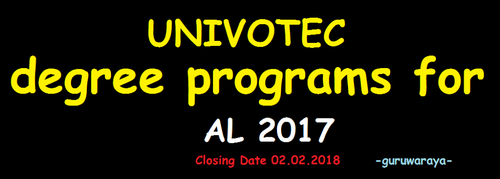 UNIVOTEC degree programs for AL 2017