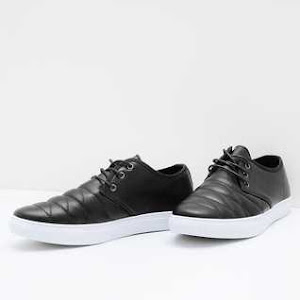 Men Quilt Sneakers Black