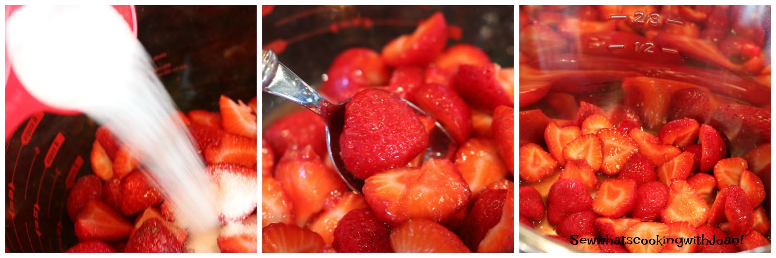 Sew what's cooking with Joan! Instant Pot Strawberry Rhubarb Compote
