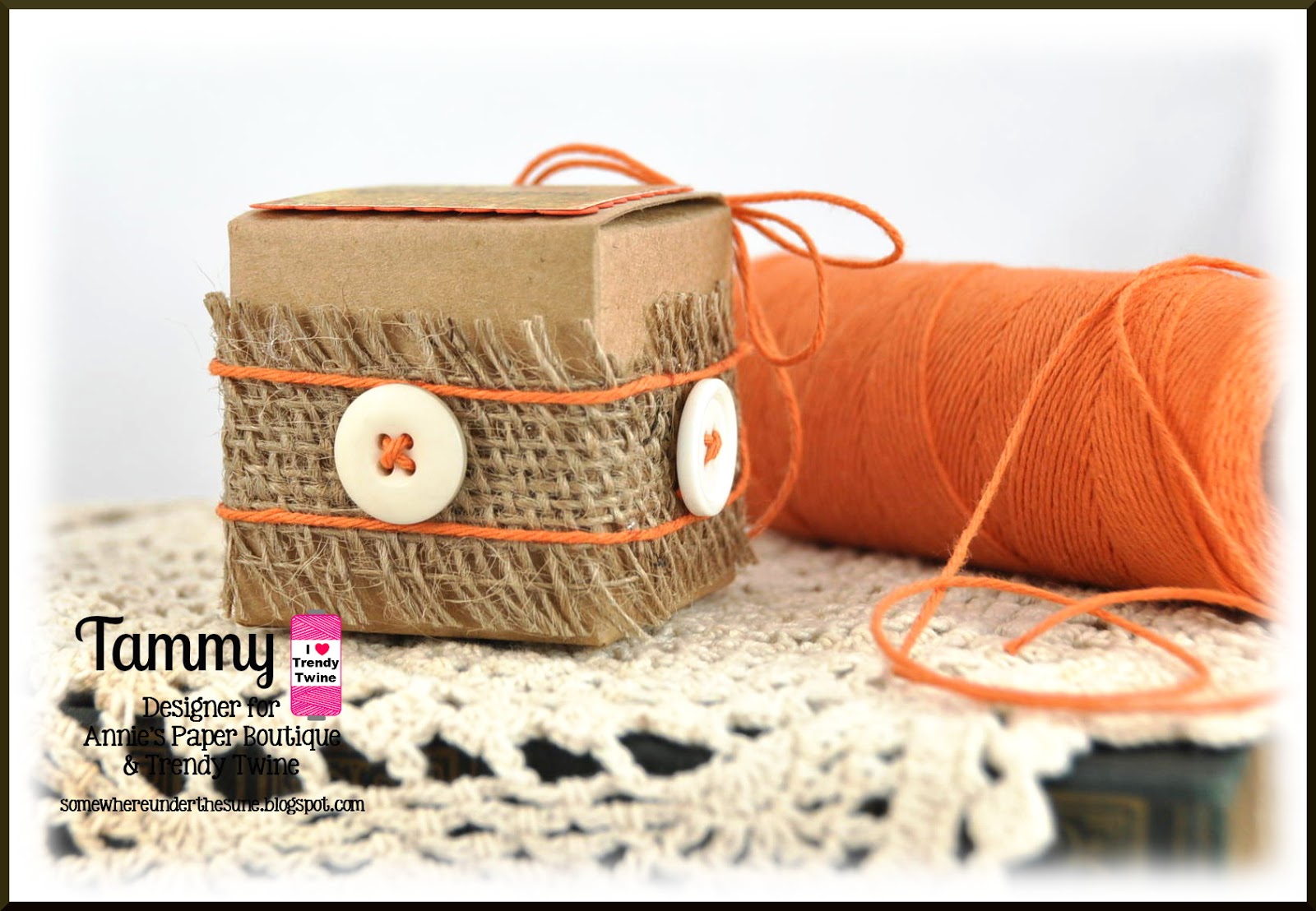 Creating Somewhere Under The Sun Trendy Twine 2 x 2 Thanksgiving