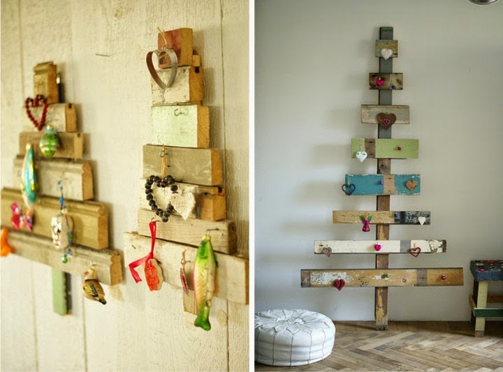 arbol de navidad reciclado con palets