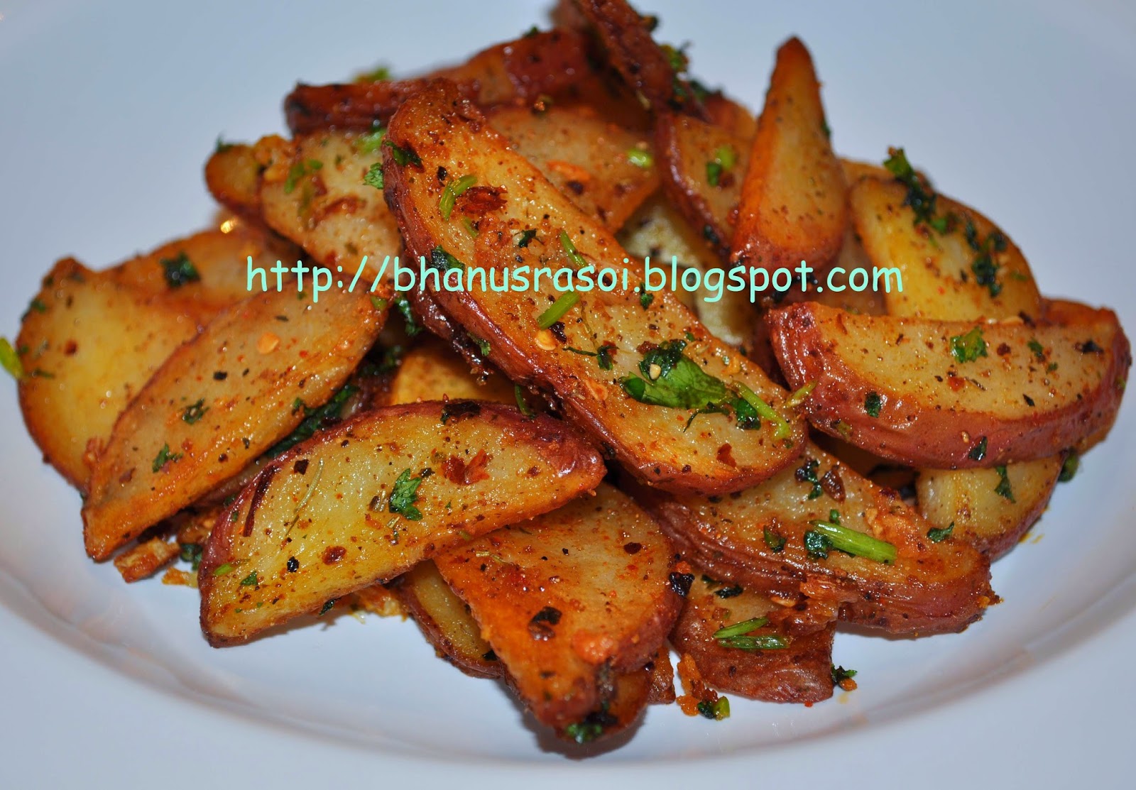 Bhanu's RasoiA Little Spice of Heaven INDIAN STYLE SPICY RED POTATO