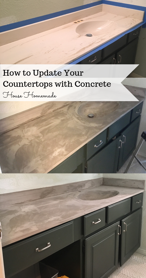 House Homemade How To Update Your Countertops With Concrete