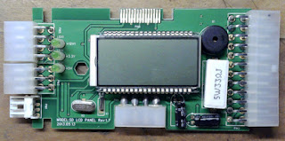 Плата тестера ATX блоков питания, вид спереди
