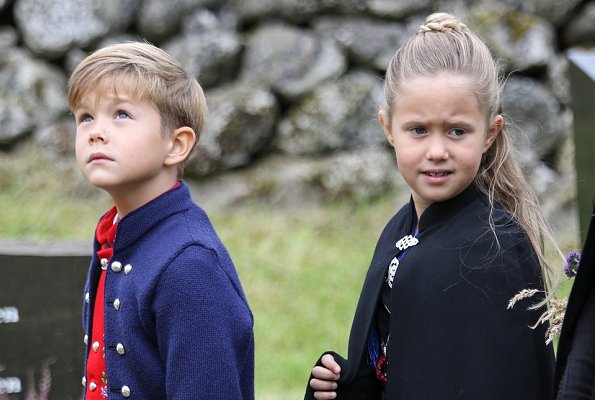 Crown Prince Frederik, Crown Princess Mary, Prince Christian, Princess Isabella, Princess Josephine and Prince Vincent visited Sandavági
