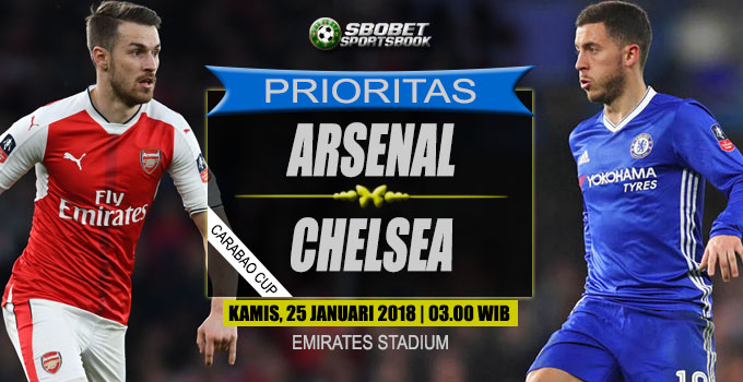 Prediksi Arsenal vs Chelsea 25 Januari 2018 Arsenal vs Chelsea League Cup Kamis, 25 Januari 2018 | 03.00 WIB Emirates Stadium (London)