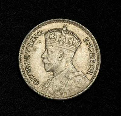 British Fiji coins Sixpence Silver Coin King George