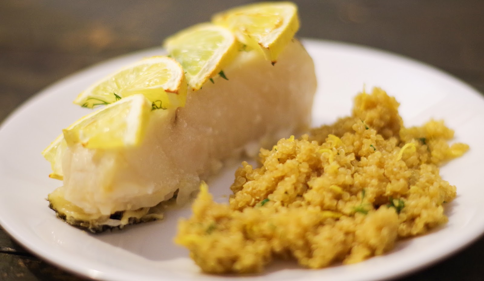 The Viking Chef Roasted Sea Bass with Herbed Quinoa
