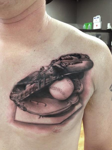 3D tatuagem para homens no peito