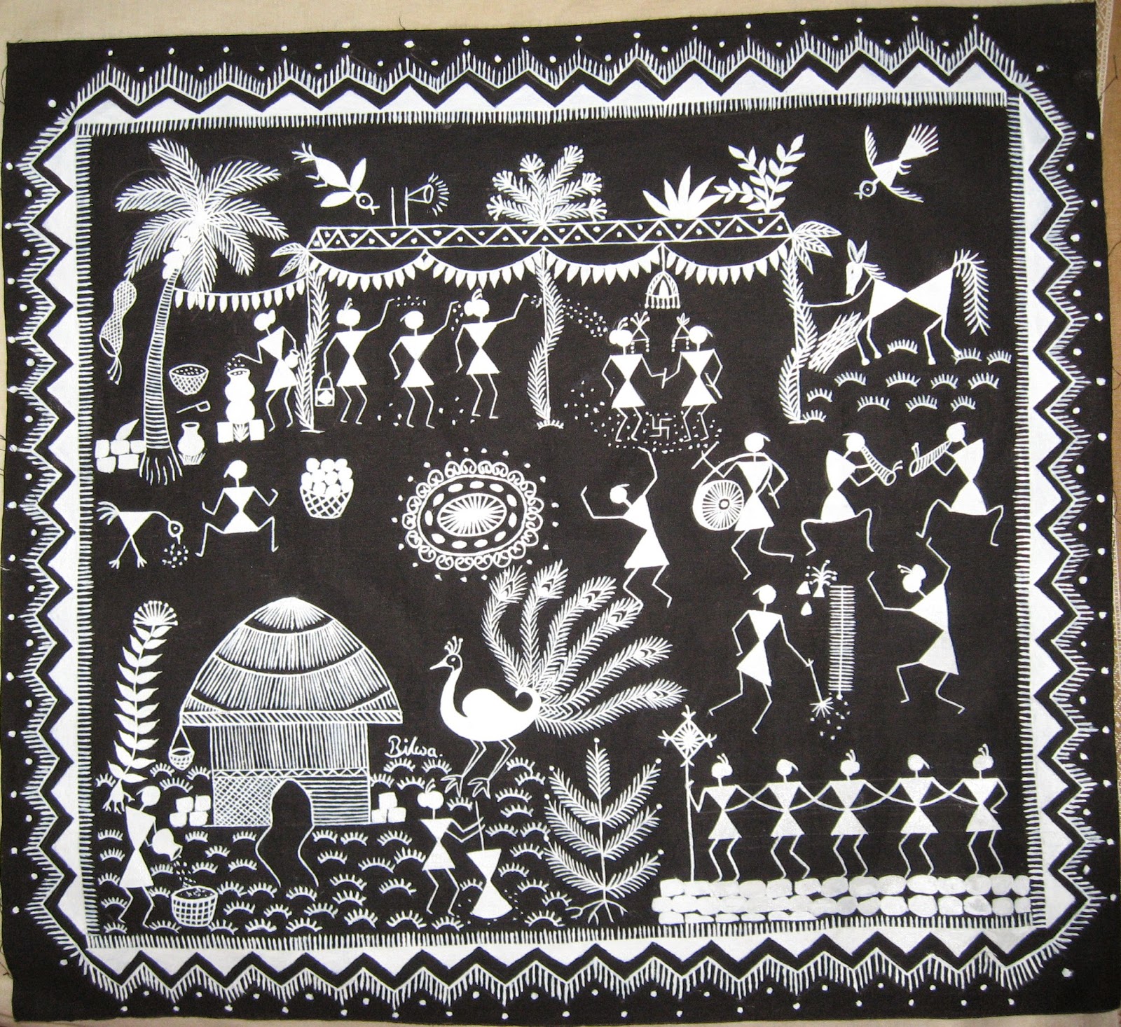 Warli Painting! (Indian folk art)