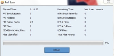 full scan drive untuk merestore file