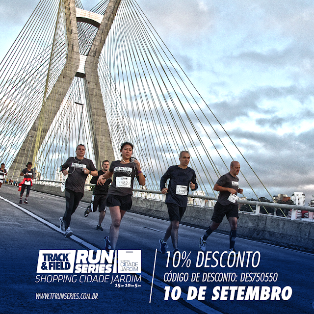10OFF Inscrições para a Track&Field Shopping Cidade Jardim 2ª Etapa