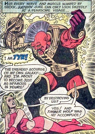 Superboy & the Legion of Super-Heroes #197, Tyr vs Saturn Girl