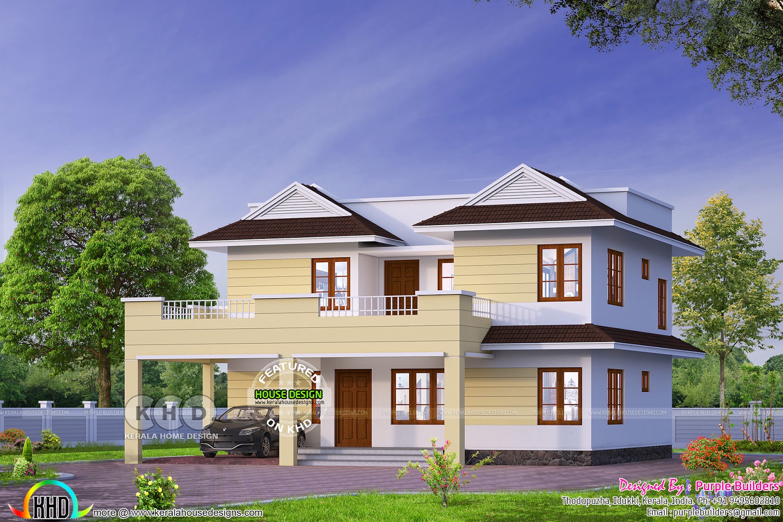 2370 sq-ft storied Kerala home design - Home Review