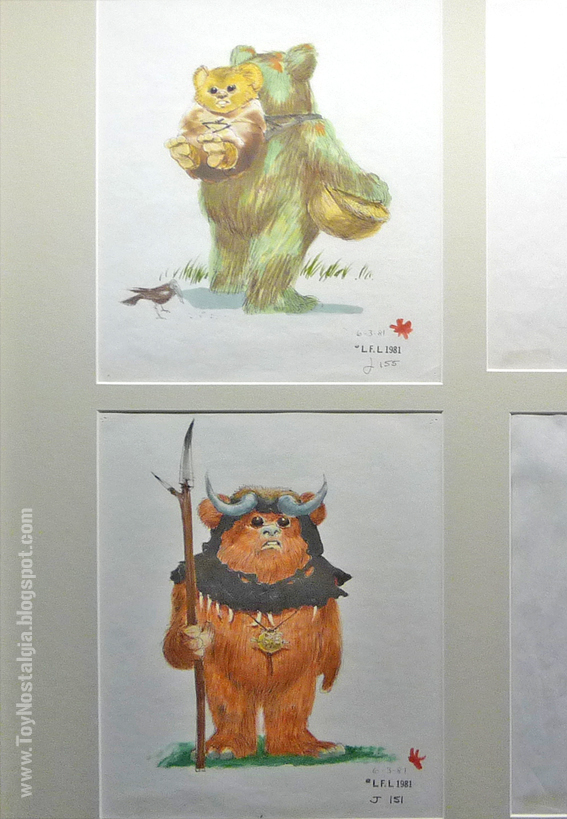 Diseño de personajes de Joe Johnston de Ewoks "Episodio VI - The Return Of the Jedi" (STAR WARS - The Exhibition) Diseño de personajes de Joe Johnston de Ewoks "Episodio VI - The Return Of the Jedi" (STAR WARS - The Exhibition)