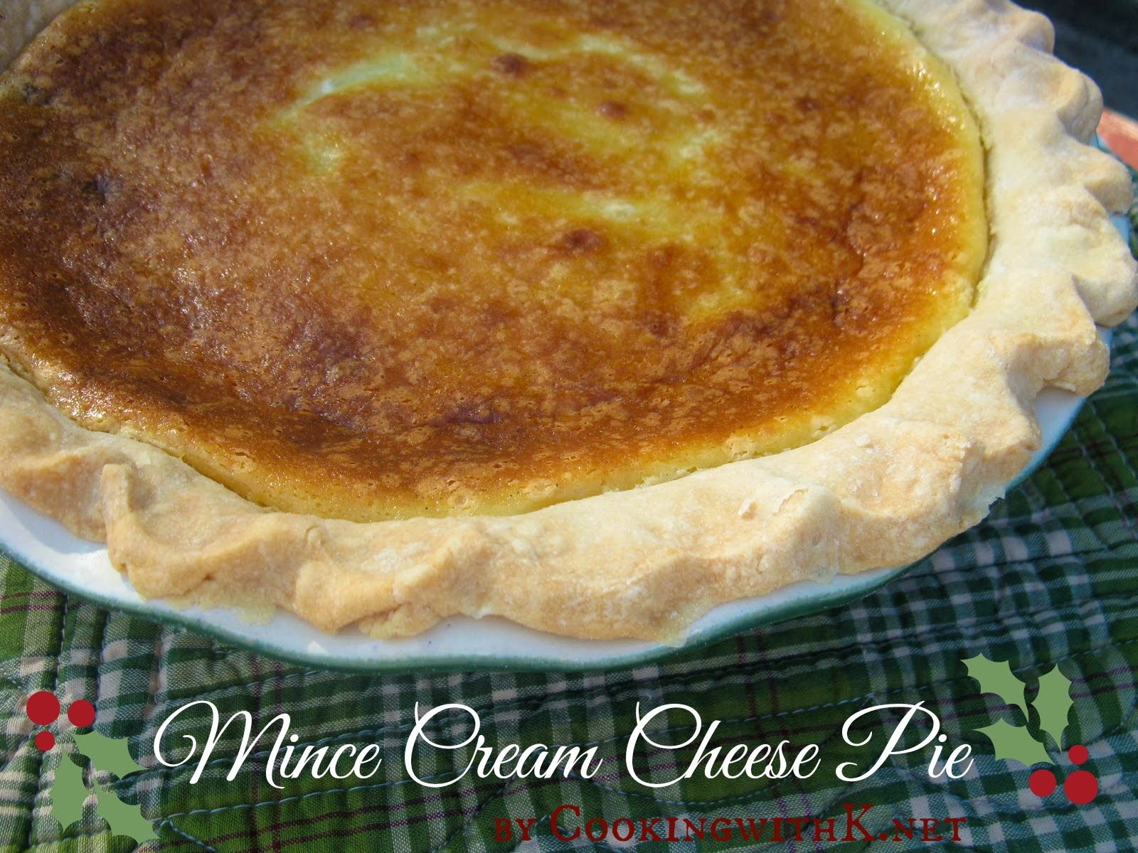 Mince Cream Cheese Pie {aka Mincemeat Cheesecake Pie}