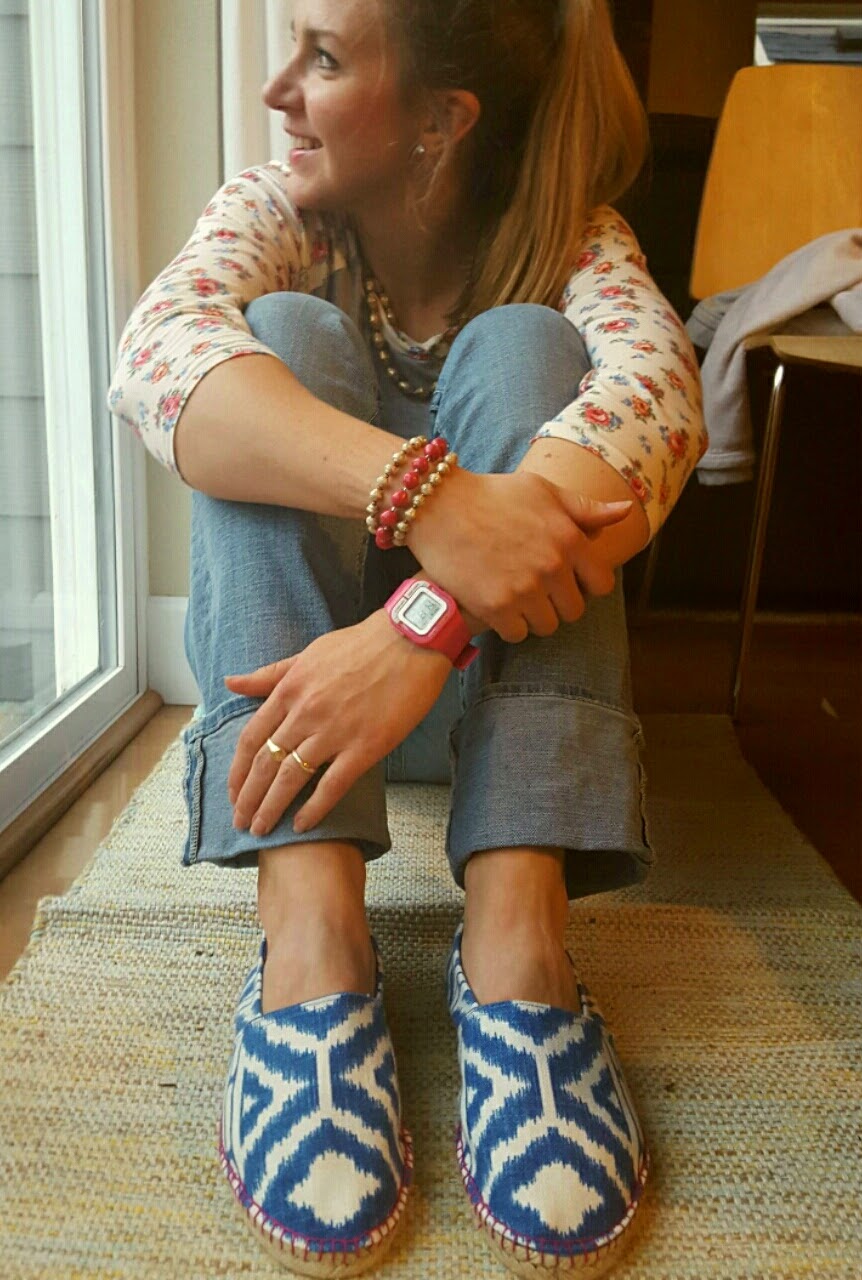 patterned espadrilles