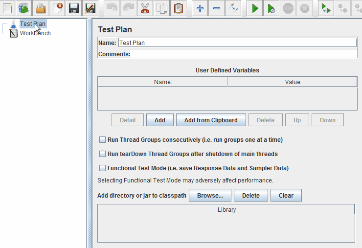 PerfLink JMeter Thread Group "setUp Thread Group"