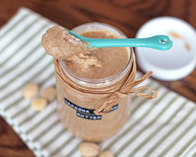 healthy homemade salted marcona almond butter