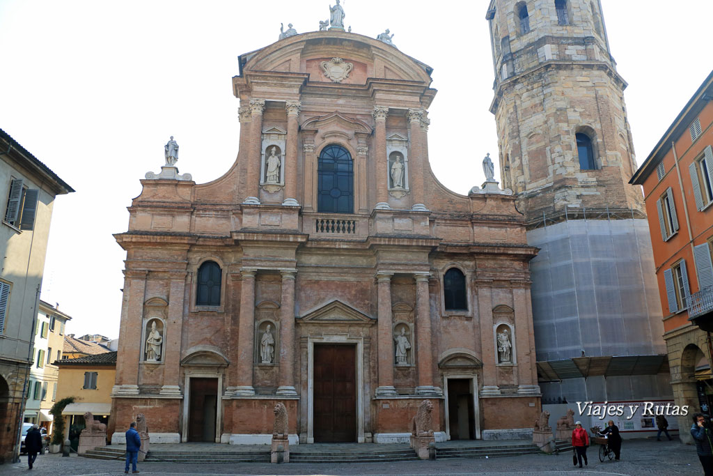 La iglesia de San Próspero, Reggio Emilia, Italia