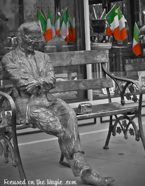 Patrick Kavanagh, Irish Poet, Bronze Statue, Downtown Disney