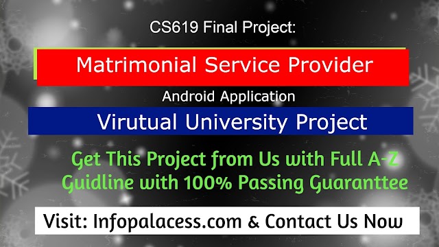 Matrimonial Service Provider FYP CS619 