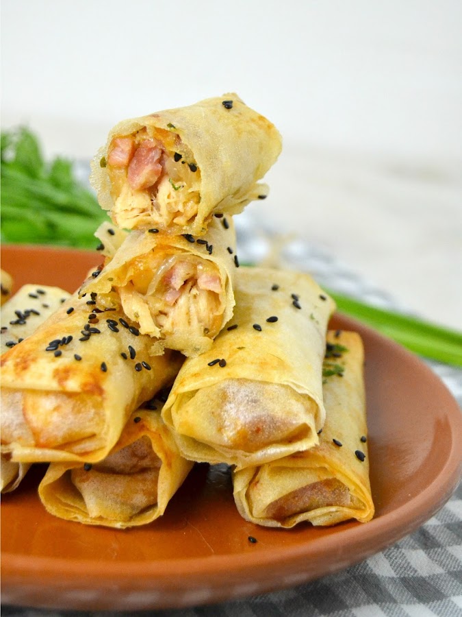 Rollitos de pollo, queso y bacon ¡Una receta de aprovechamiento deliciosa!