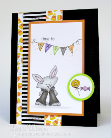 Halloween Party card by Tessa Wise for Inky Paws Challenge #3