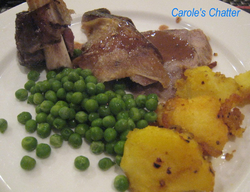 Carole's Chatter Sunday Roast Lamb leg with red wine gravy
