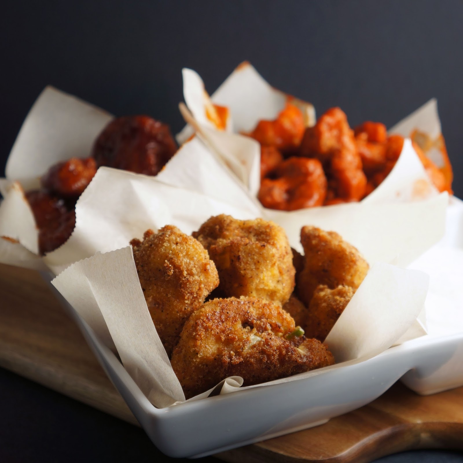 The Tered Cook Cauliflower Poppers 3 Ways Buffalo Honey Bbq The Best Snack Eating Commercial Watching Couch Potato Ing Day Of Year Oh Yeah And Football Too I M Not A Huge Sports Fan If You Couldn T Tell